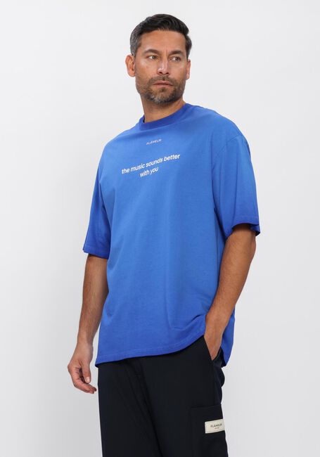 Blauwe FLANEUR T-shirt WITH YOU T-SHIRT - large
