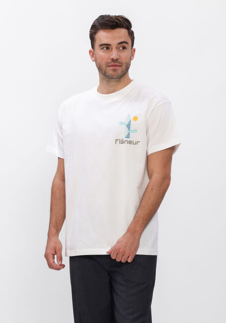 Witte FLANEUR T-shirt FESTIVAL MAP T-SHIRT - large