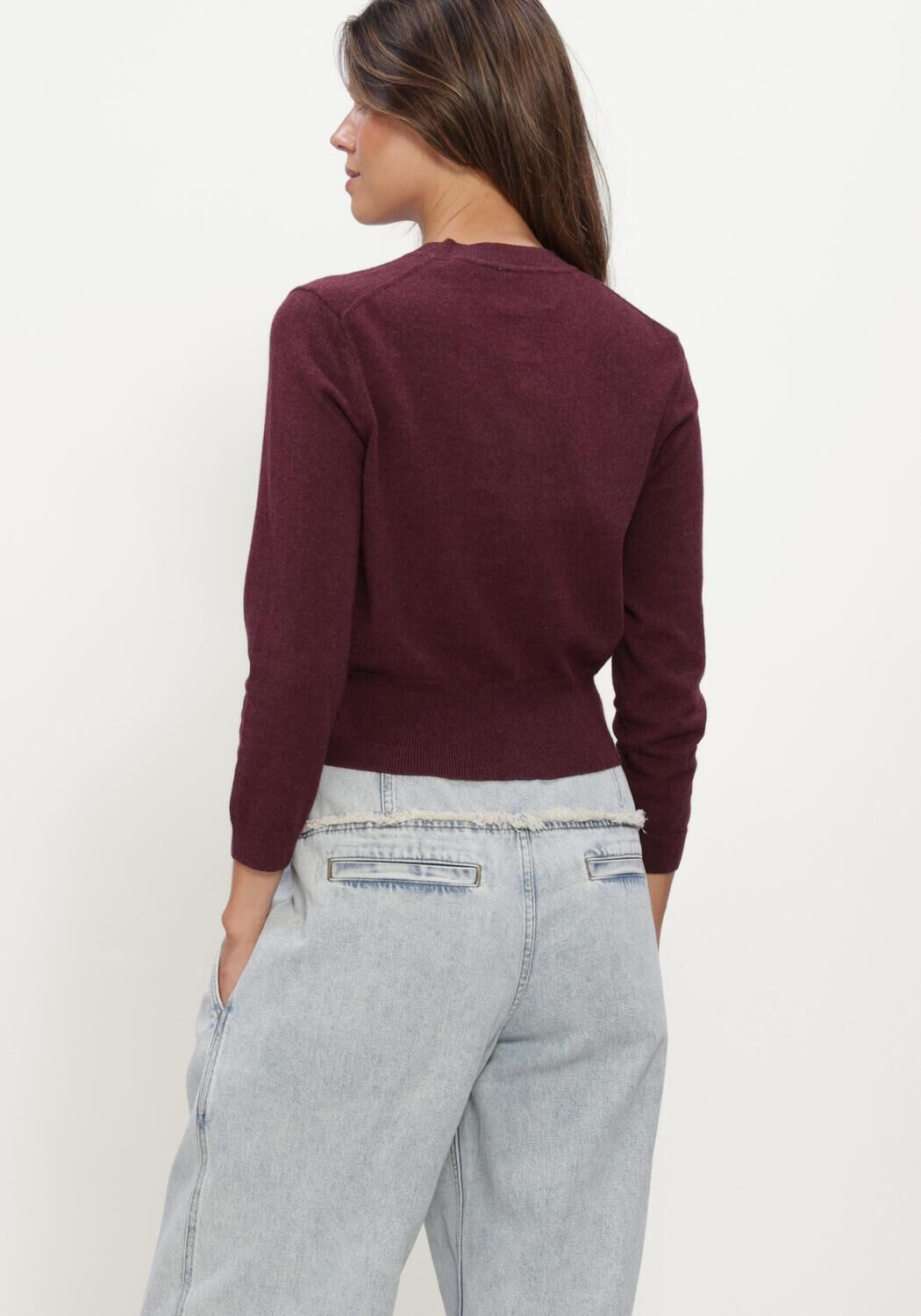 Bordeaux ISABEL MARANT Vest NEWTON CARDIGAN - large