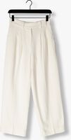 Witte SECOND FEMALE Wijde broek LINO TROUSSERS Witte SECOND FEMALE Wijde broek LINO TROUSSERS - medium