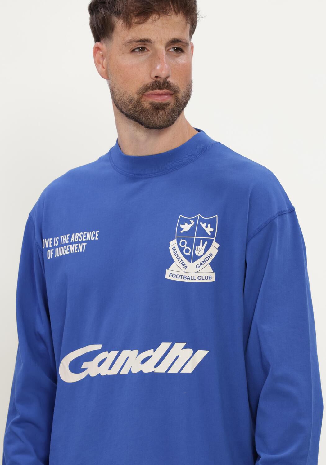 Kobalt HOPEIUM T-shirt GANDHI TEE L/S COBALT - large