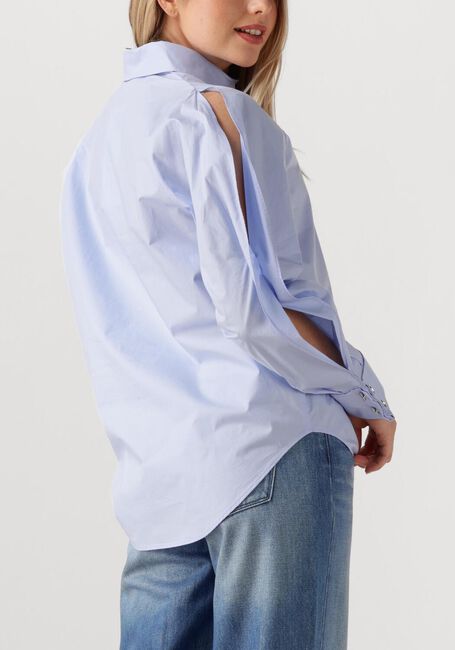 Lichtblauwe DANTE6 Blouses CHAMPLIN OPEN SLEEVE SHIRT - large