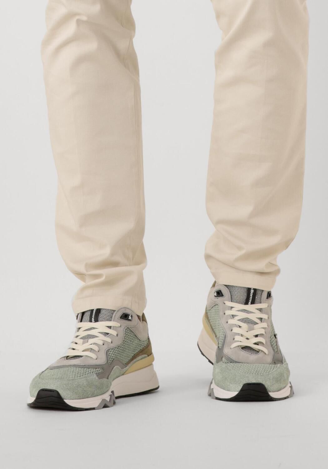 Groene FLORIS VAN BOMMEL Lage sneakers SFM-10136 DE ZAGER - large