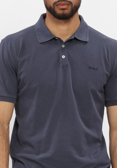 Donkerblauwe WOOLRICH Polo MACKINACK POLO - large
