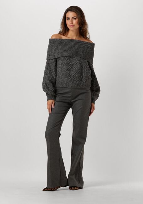 Grijze GESTUZ Flared broek PAULAGZ FLARED PANTS - large