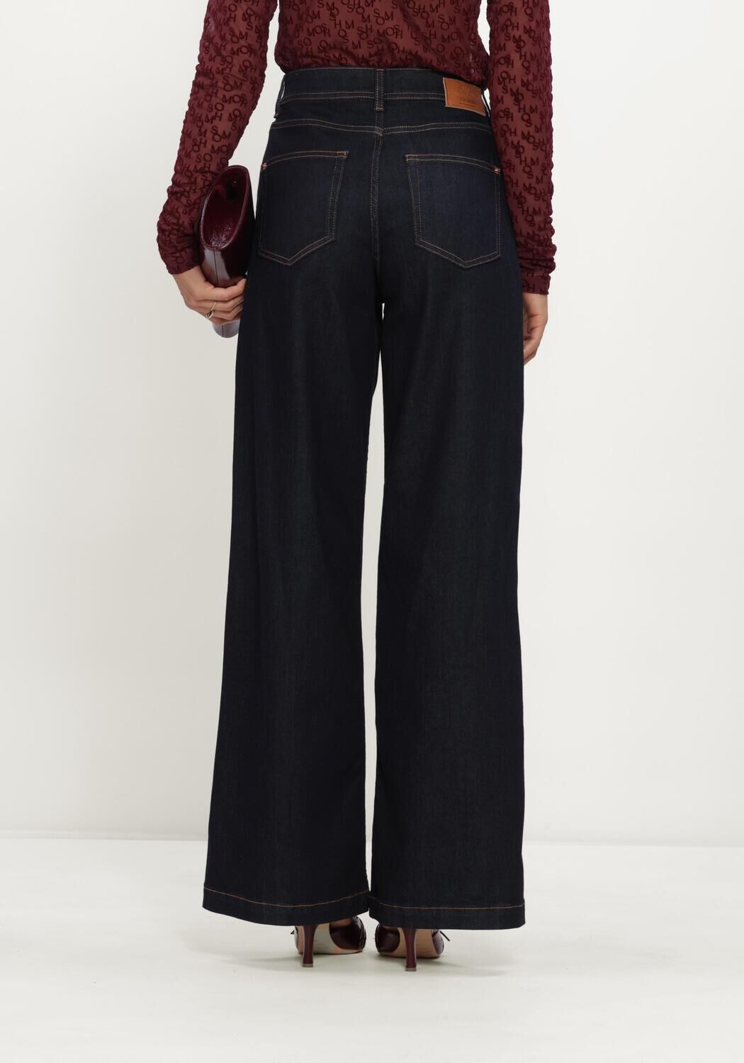 Donkerblauwe MOS MOSH Jeans MMDARA DELUXE JEANS - large
