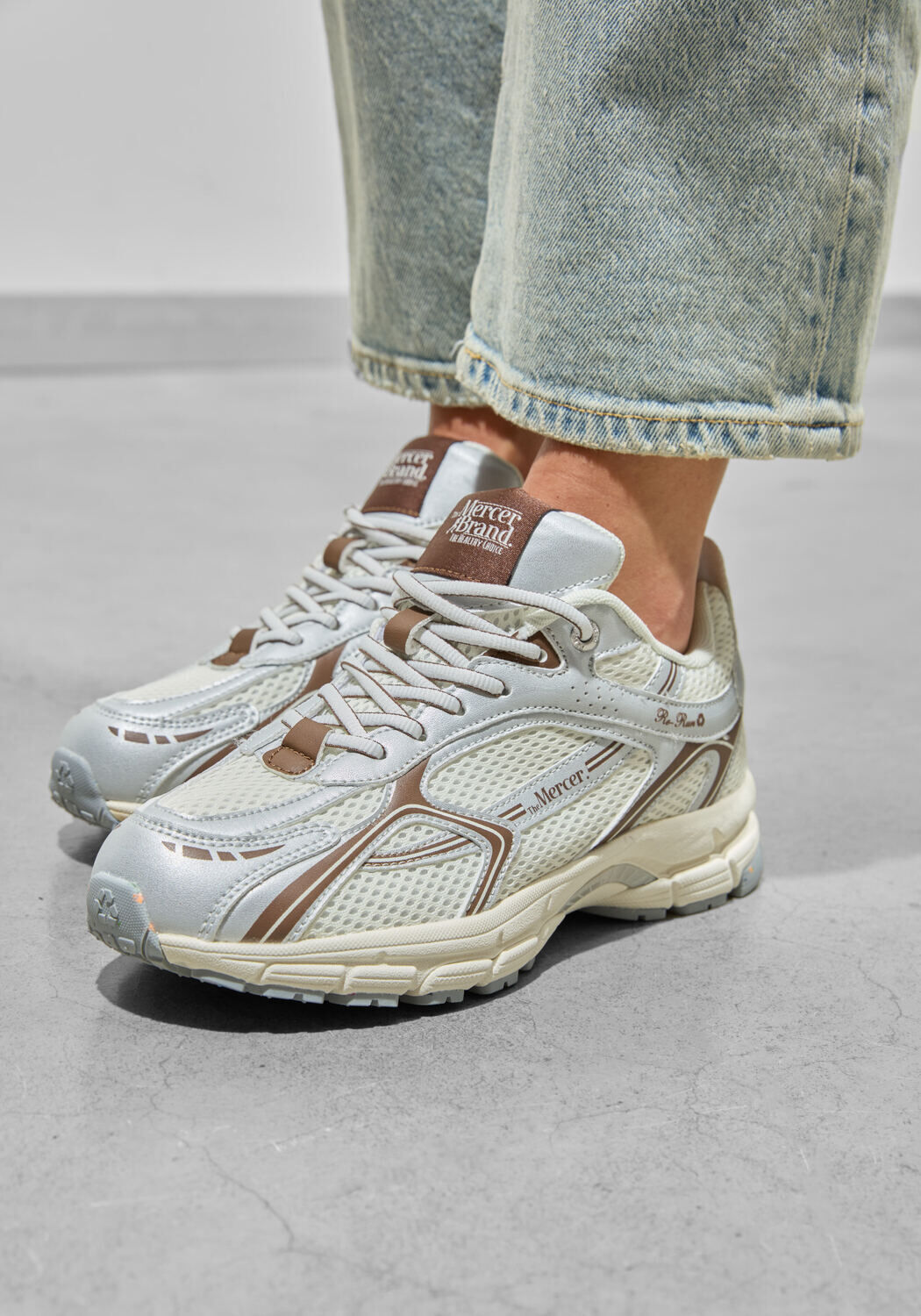 Witte MERCER AMSTERDAM Lage sneakers THE RE-RUN SPEED - large