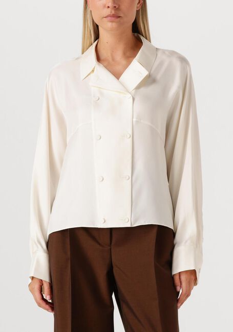 Witte ROHE Blouses RELAXED FIT BUTTON DOWN TOP - large
