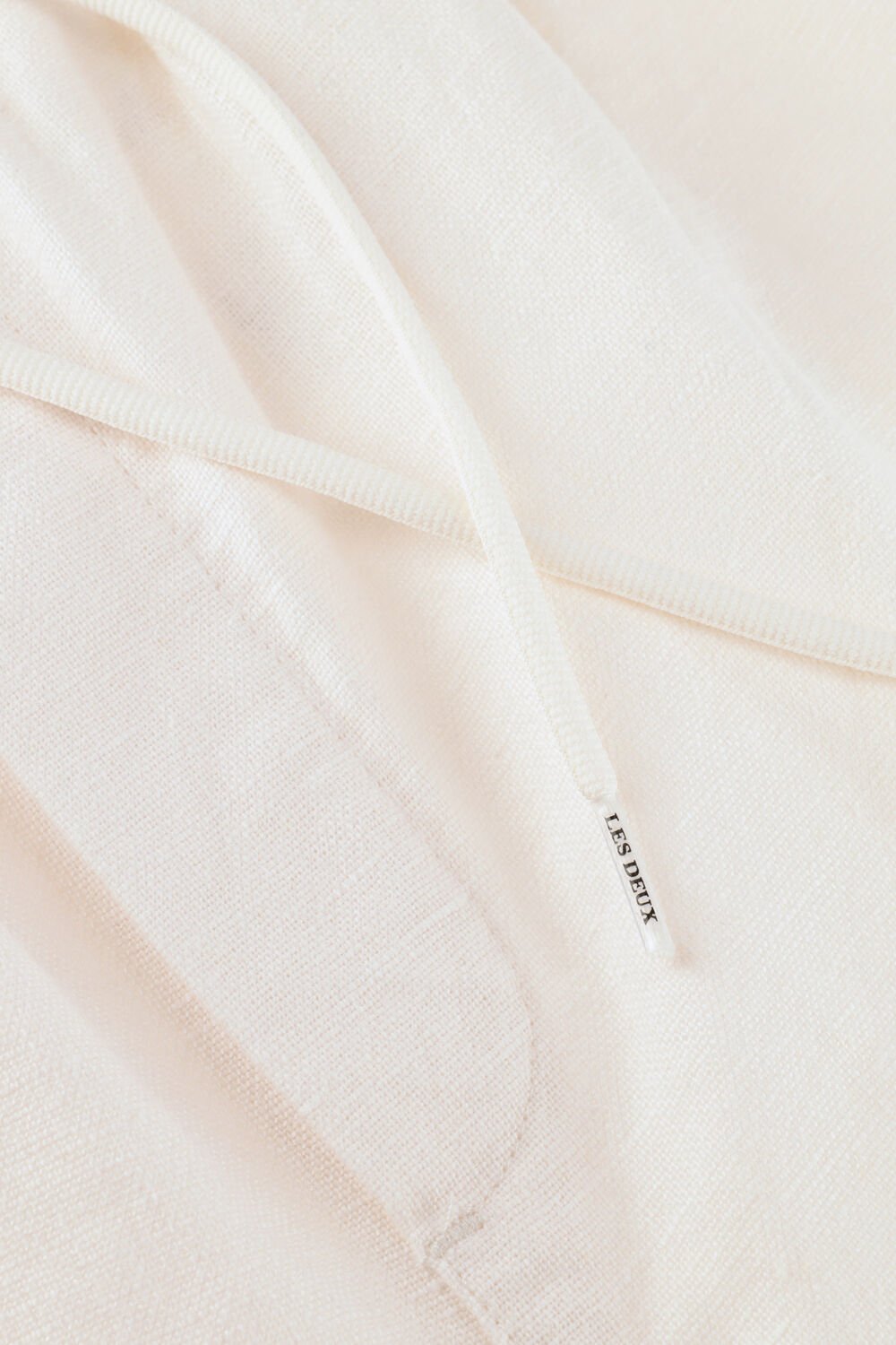 Ecru LES DEUX Korte broek OTTO LINEN SHORTS - large