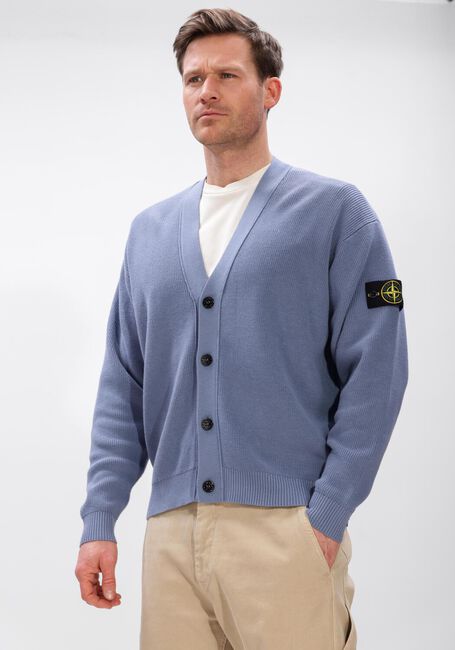 Blauwe STONE ISLAND Vest CARDIGAN - large
