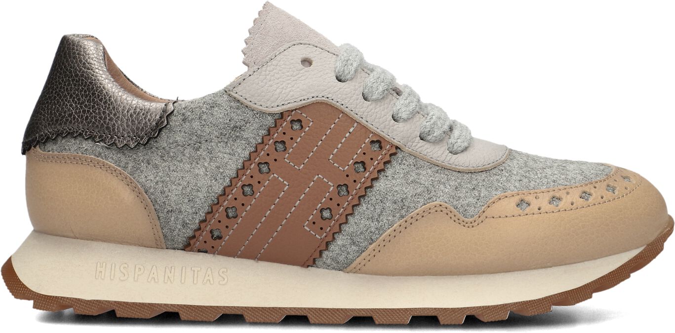 Hispanitas Lage Sneakers Dames Chi243623 Vilt, Maat: 37, Materiaal: Textiel, Kleur: Grijs