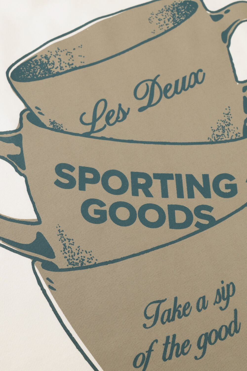 Ecru LES DEUX T-shirt BEN ARTIST T-SHIRT - large