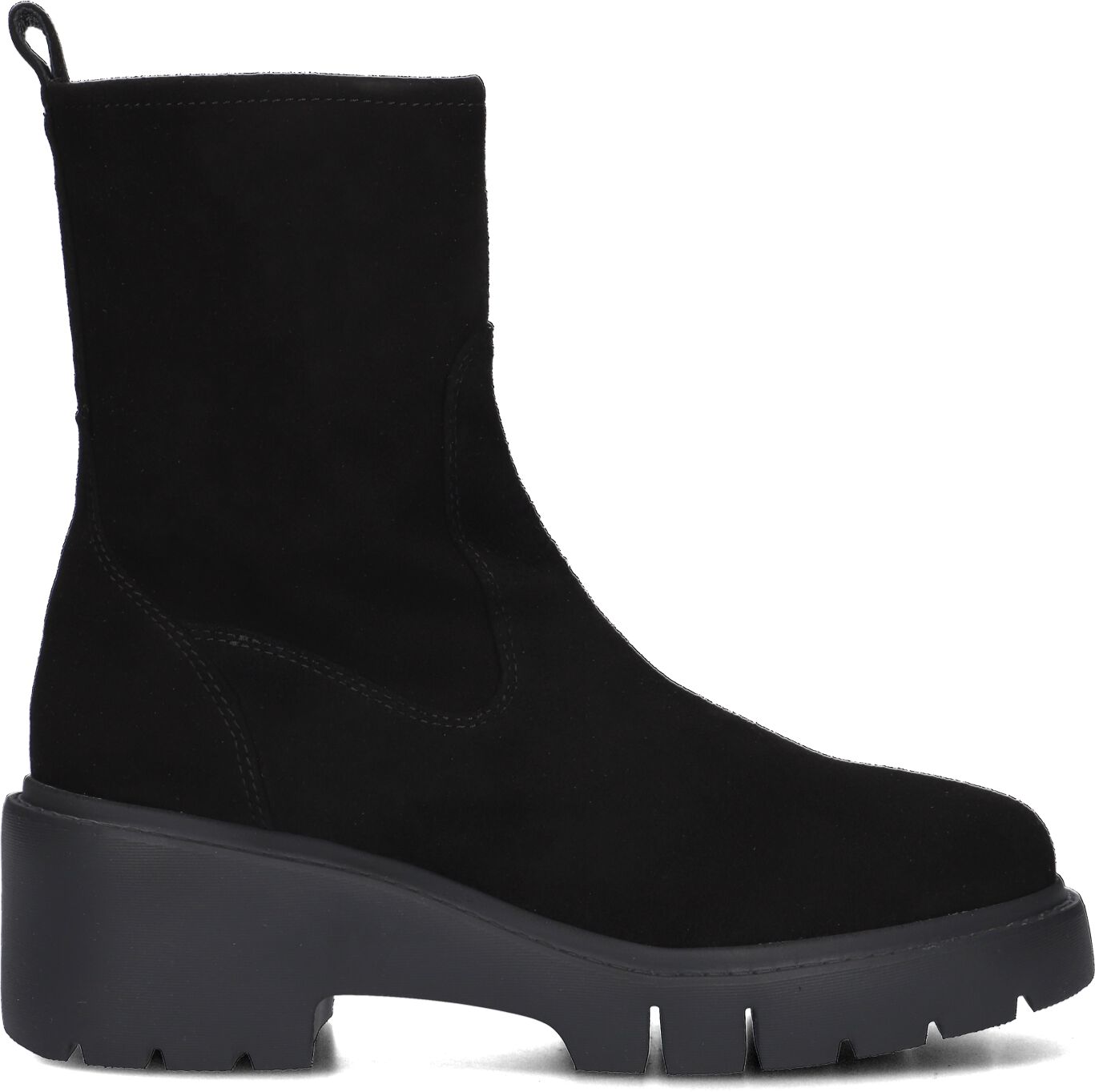 Unisa Enkelboots Dames Jofo, Maat: 36, Materiaal: Suède, Kleur: Zwart