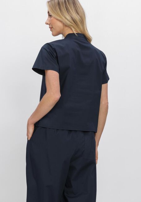 Donkerblauwe SEA ME HAPPY Blouses LOTUS TOP STRETCHY POPLIN - large