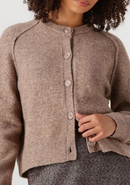 Bruine SECOND FEMALE Vest BANJA KNIT RAGLAN CARDIGAN - large