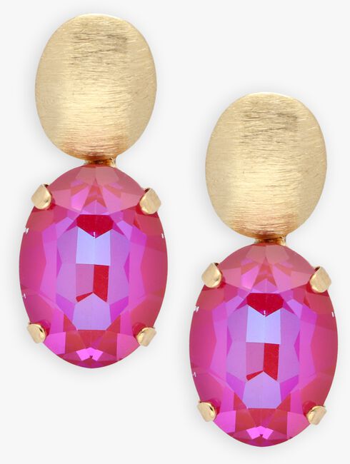 Fuchsia LOTT. GIOIELLI Oorbellen SW OVAL STRASS PENDANT M Fuchsia LOTT. GIOIELLI Oorbellen SW OVAL STRASS PENDANT M - large