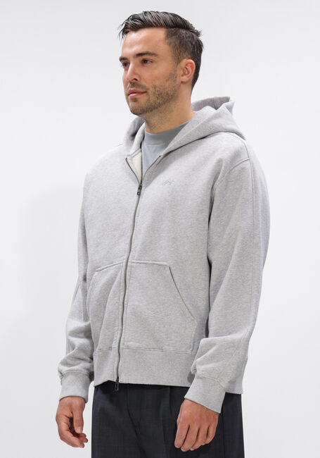 Grijze OLAF HUSSEIN Vest SIGNATURE ZIP HOODIE - large