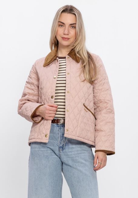 Roze BARBOUR Gewatteerde jas ICONS CROPPED LEDDESDALE QUILTED JACKET - large