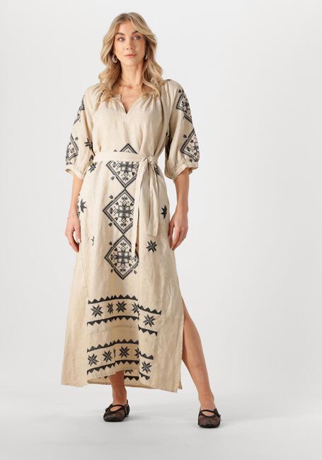 Ecru GREEK ARCHAIC KORI Maxi jurk 230652 - large