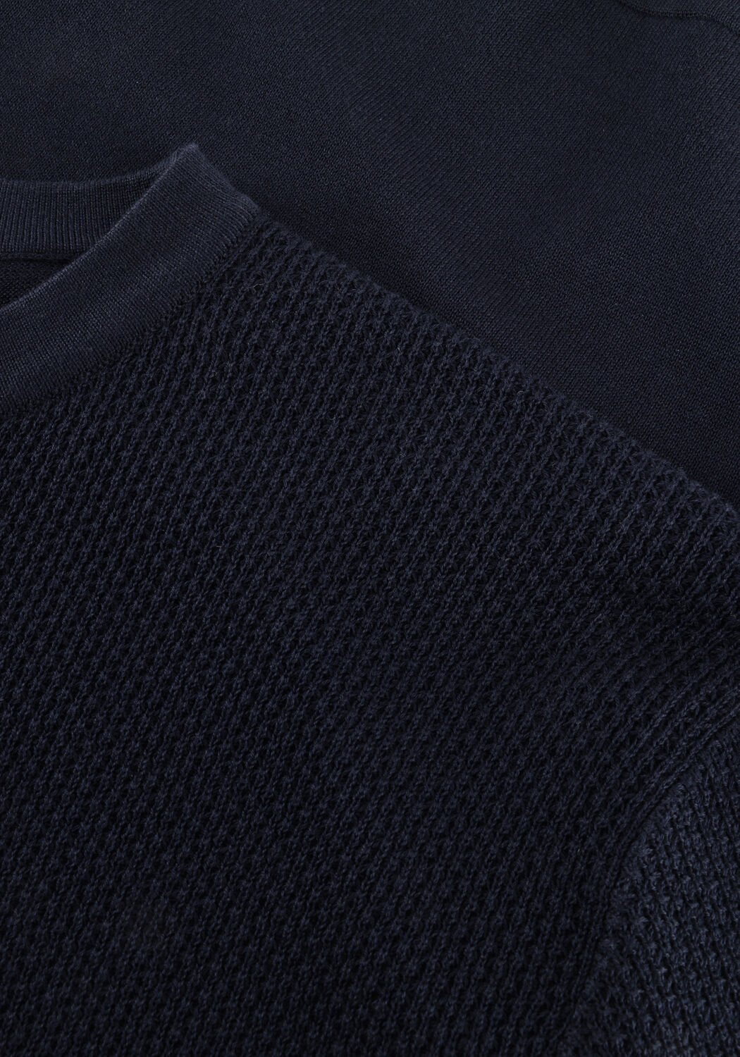 Donkerblauwe GENTILUOMO T-shirt ROUND NECK SS - large