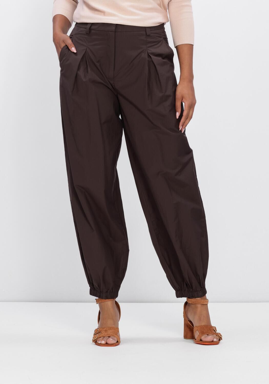 Bruine CAMBIO Wijde broek ETIENNE LONG - large