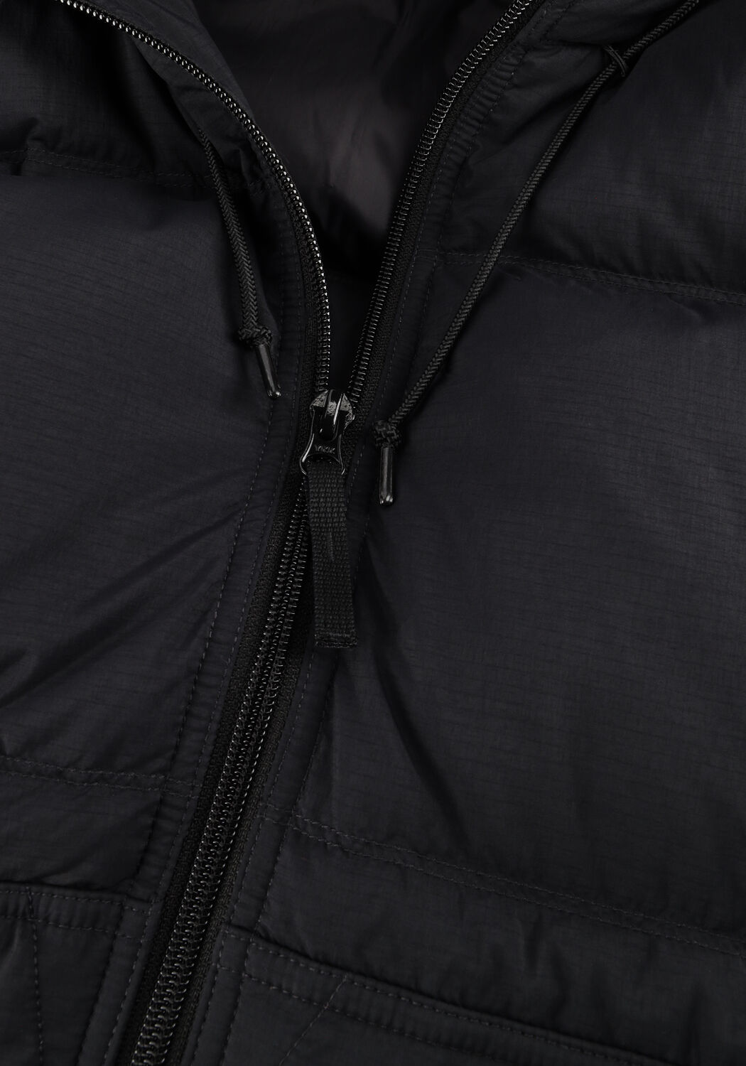 Zwarte STONE ISLAND Gewatteerde jas SHORT PARKA - large