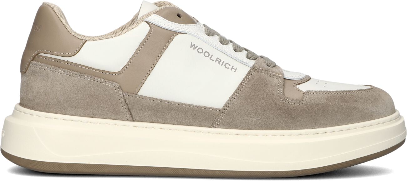 Woolrich Lage Sneakers Heren Arrow Court Man, Maat: 42, Materiaal: Leer, Kleur: Beige