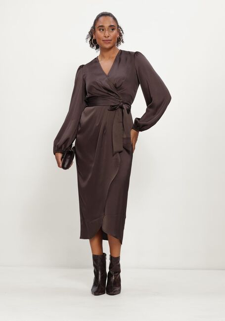 Bruine LINA LOCCHI Midi jurk LL-BEA - large