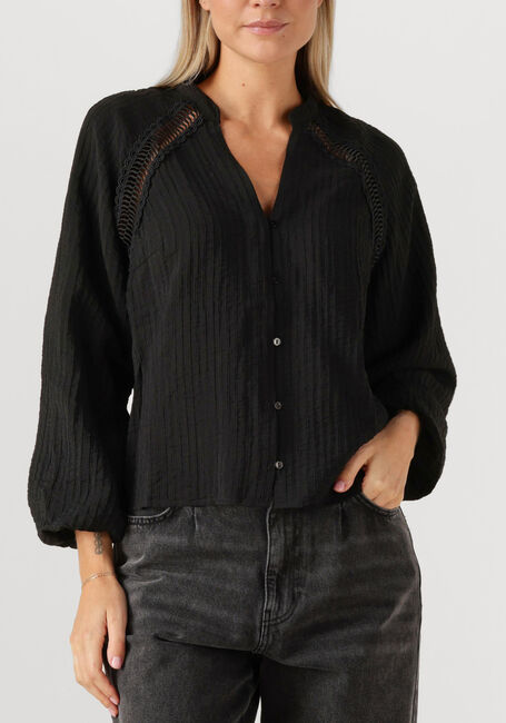 Zwarte CO'COUTURE Blouses SHINA LACE V-SHIRT - large