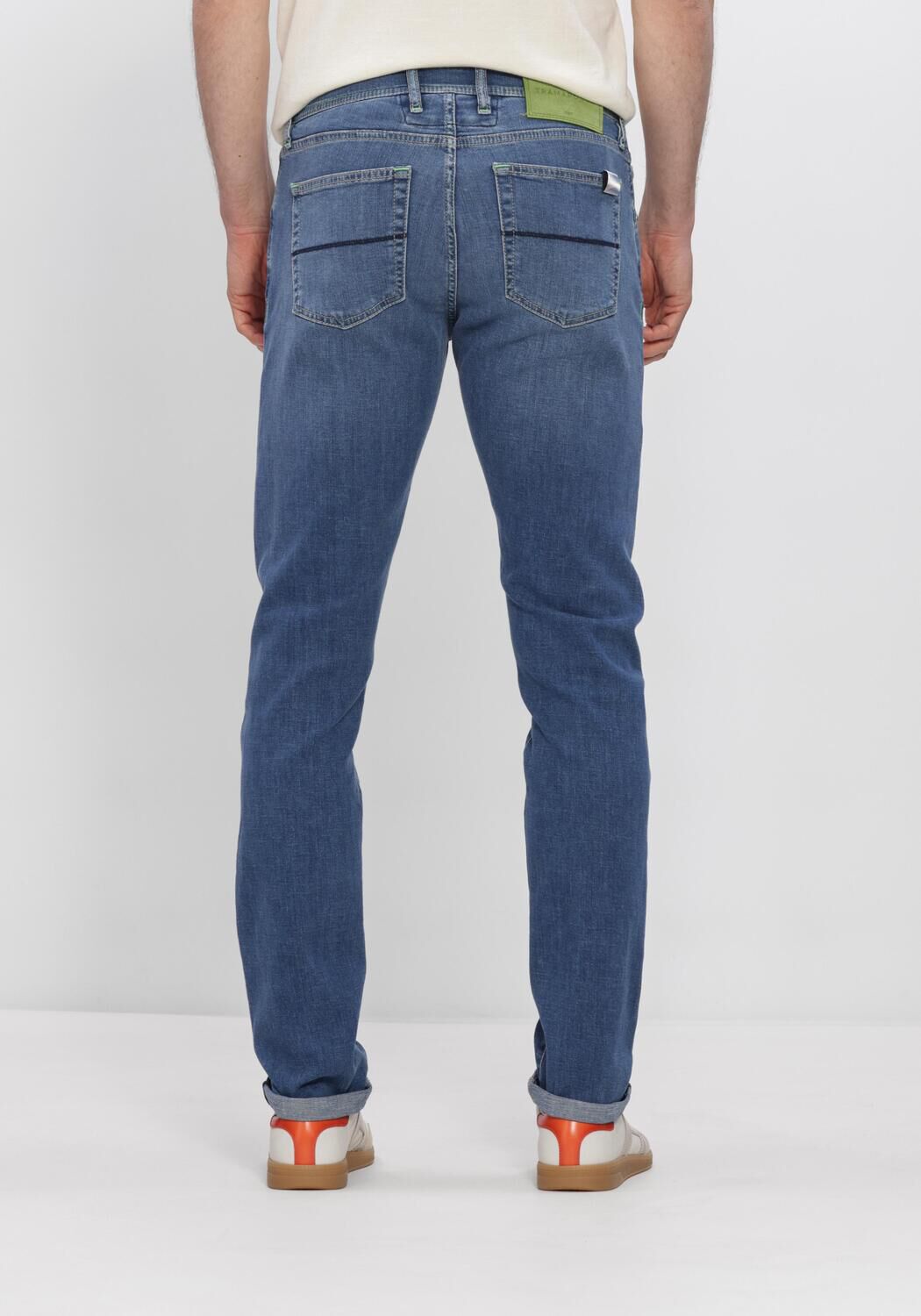 Blauwe TRAMAROSSA Slim fit jeans MICHELANGELO - large