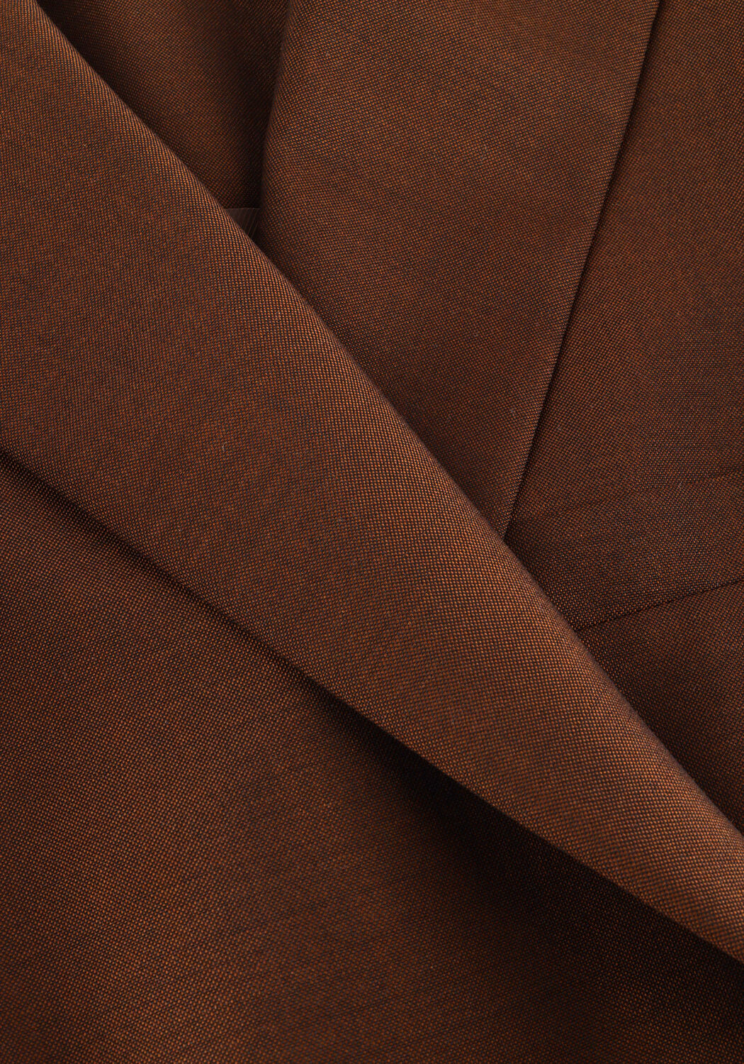 Bruine ROHE Gilet DUAL TONE PIQIE OVERLAP SUIT JACKET - large