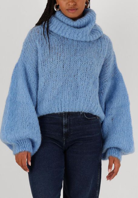 Blauwe AMERICAN DREAMS Coltrui PEPPER ROLL NECK CROPPED - large