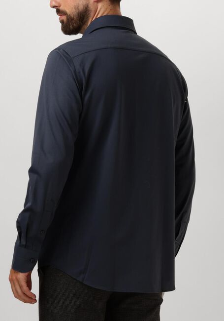 Donkerblauwe PROFUOMO Klassiek overhemd SHIRT X-CUTAWAY SC SF JAPANESE KNITTED - large
