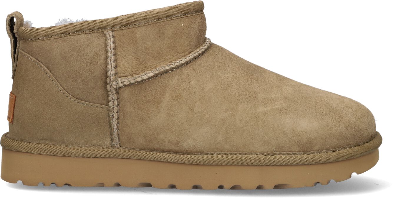 UGG Vachtlaarzen Dames W Classic Ultra Mini, Maat: 43, Materiaal: Suède, Kleur: Groen
