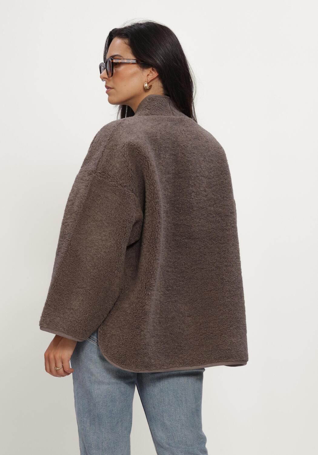 Bruine KNIT-TED Jassen JOKO JACKET - large