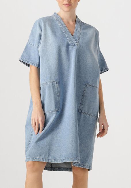 Lichtblauwe PENN & INK Maxi jurk DRESS - large
