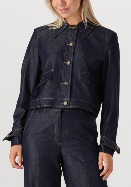 Donkerblauwe CO'COUTURE Blouses TERRY DENIM JACKET - large