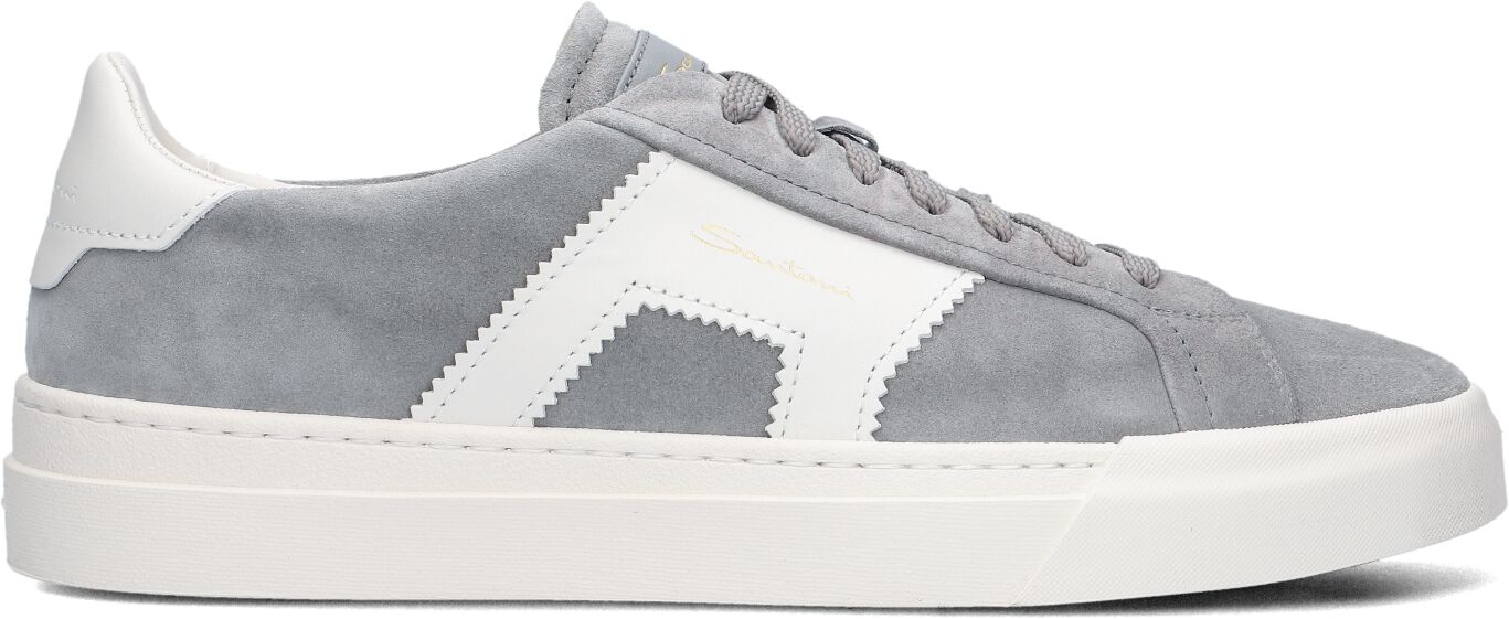 Santoni Lage Sneakers Heren 21870, Maat: 42, Materiaal: Suède, Kleur: Grijs
