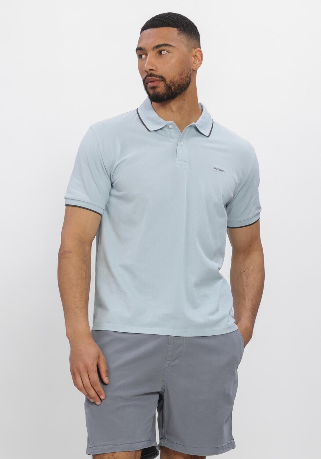 Lichtblauwe WOOLRICH Polo MONTEREY - large