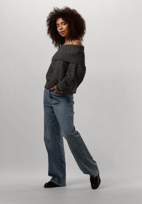 Grijze GESTUZ Trui ADIEGZ OFF SHOULDER - large