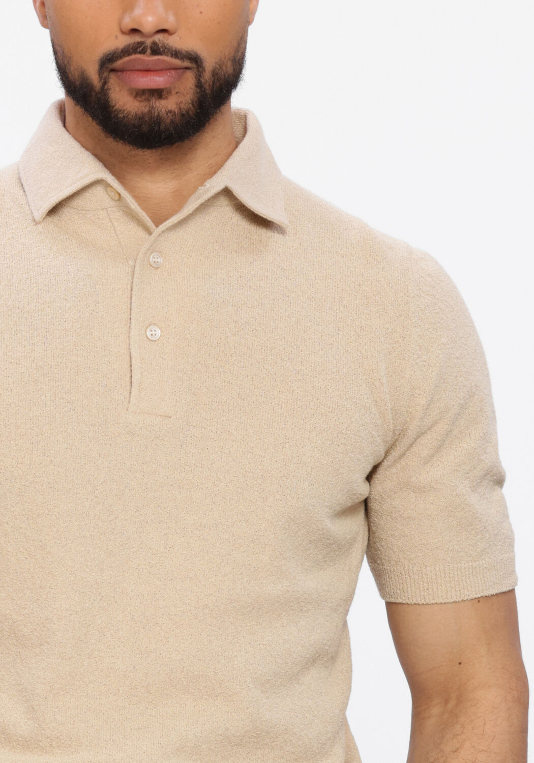 Beige GRAN SASSO Polo POLO S/SLV - large