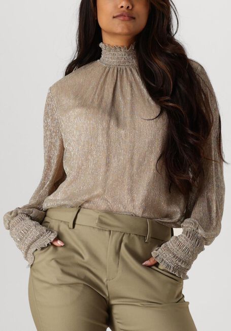 Beige MOS MOSH Blouses XIMENA GLAM LS BLOUSE - large