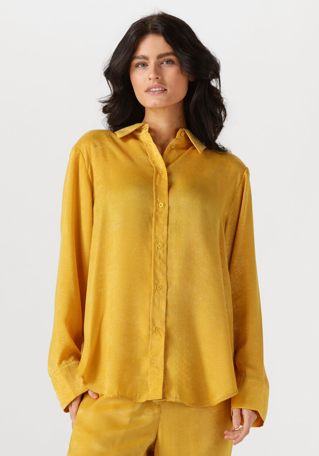 Amaya Amsterdam Blouse Dames Coco Blouse, Maat: S, Kleur: Geel afbeelding 1