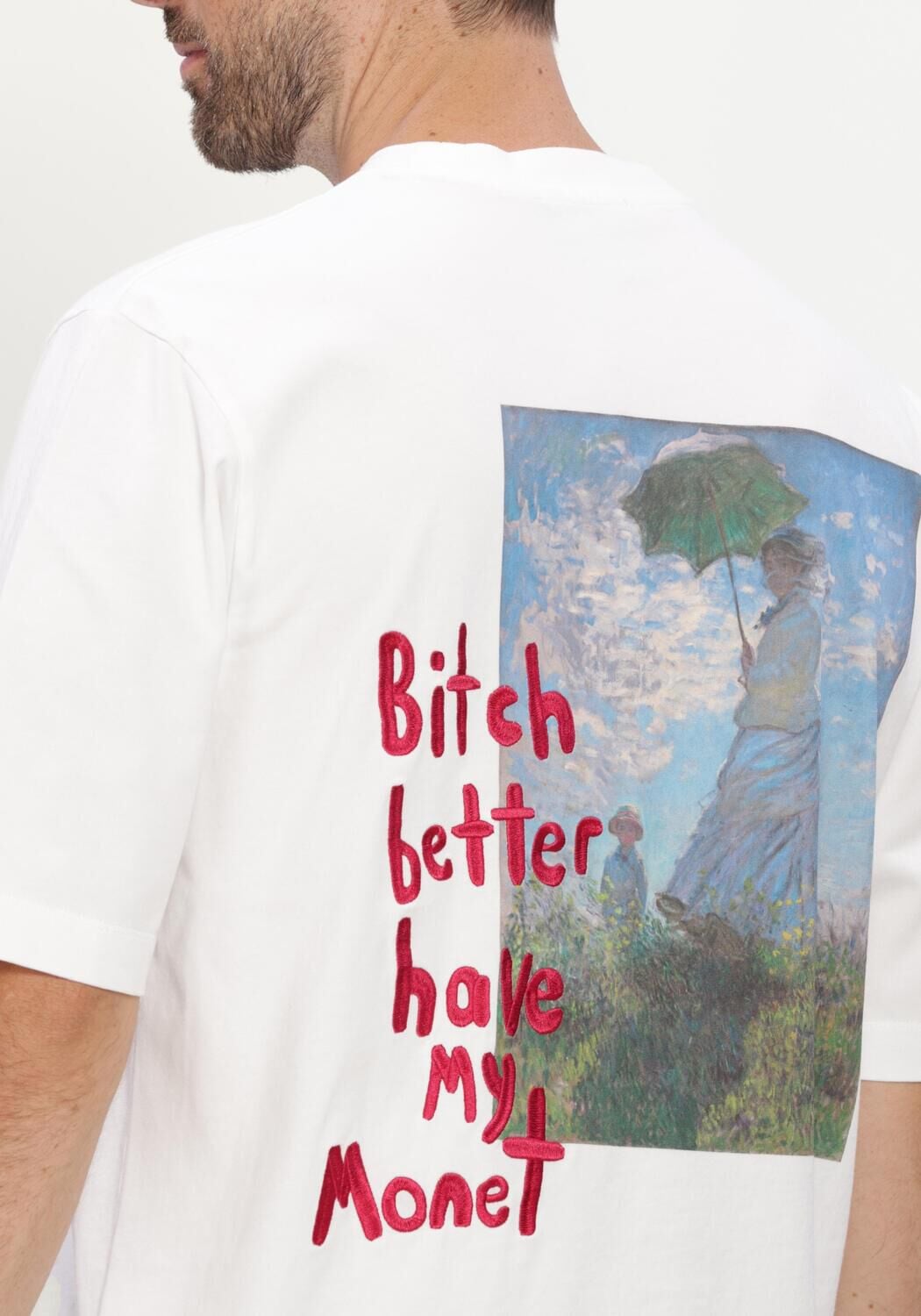 Witte HOPEIUM T-shirt BITCH TEE S/S HOPEIUM WHITE - large