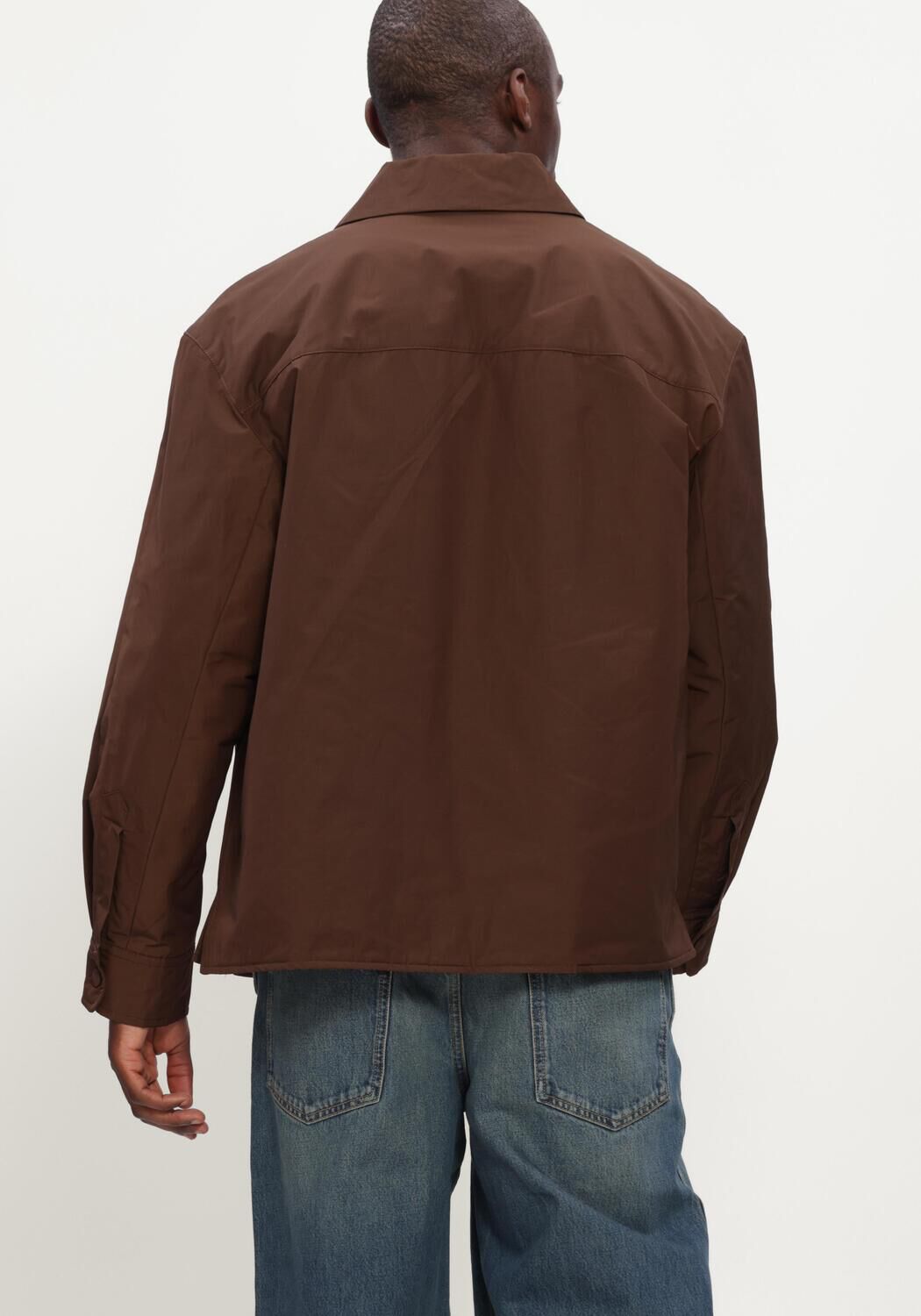 Bruine AMI PARIS Overshirt PADDED AMI DE COEUR OVERSHIRT - large
