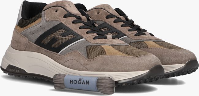Taupe HOGAN Sneakers MESH COMBI RUNNER Taupe HOGAN Sneakers MESH COMBI RUNNER - large