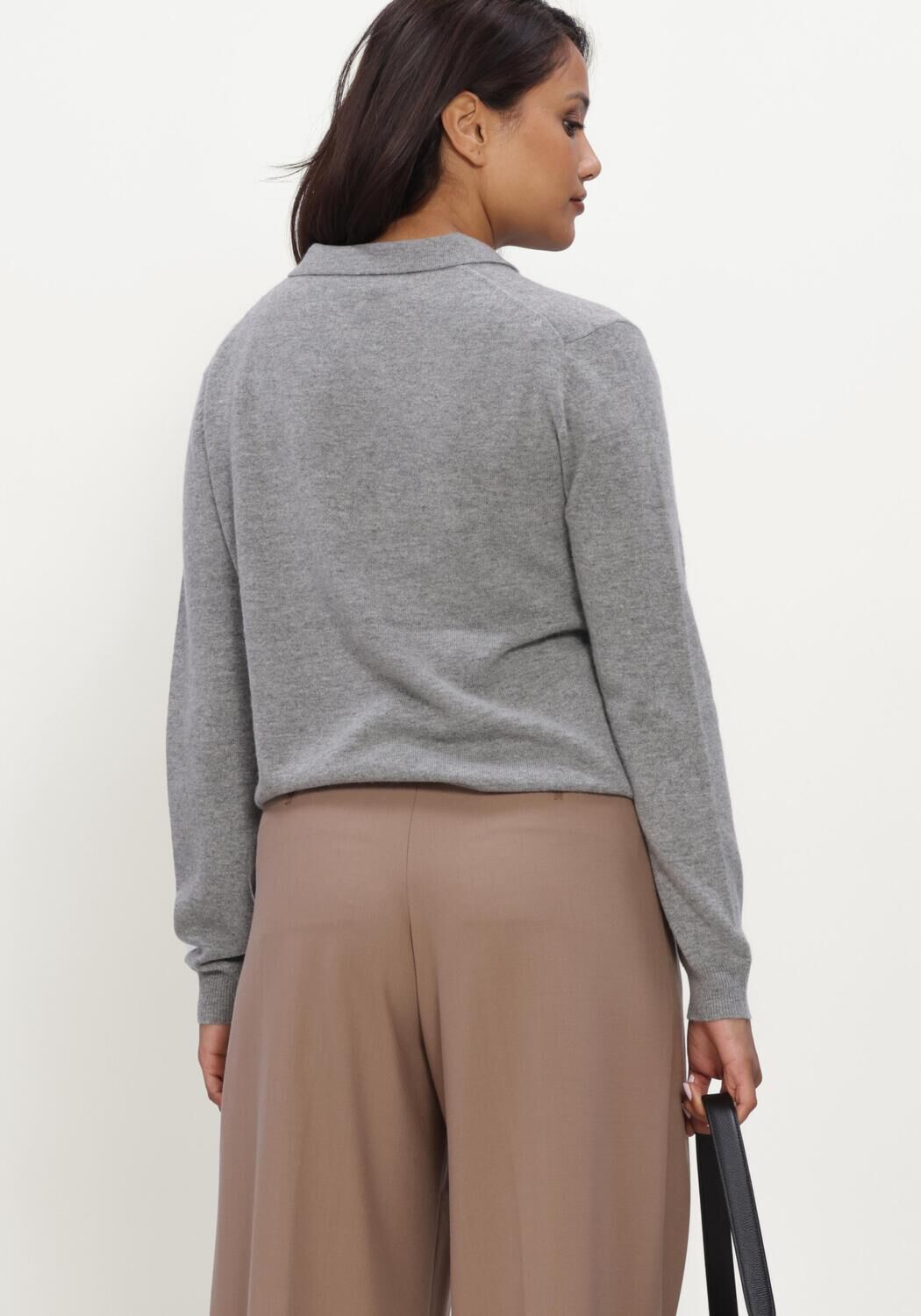 Lichtgrijze FFC Trui PULLOVER SOLANA - large