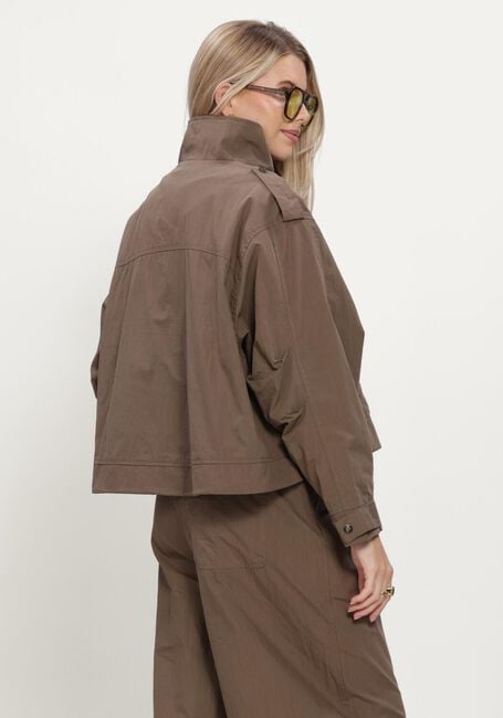 Bruine CO'COUTURE Jack ALINACC DOUBLE FUNNEL NECK JACKET - large