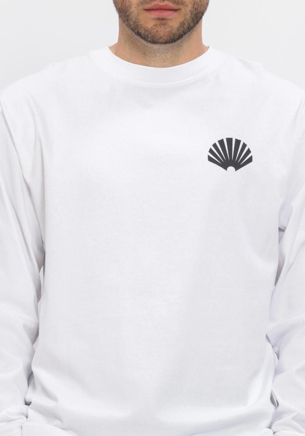 Witte NEW AMSTERDAM SURF ASSOCIATION T-shirt LOGO LONGSLEEVE - large