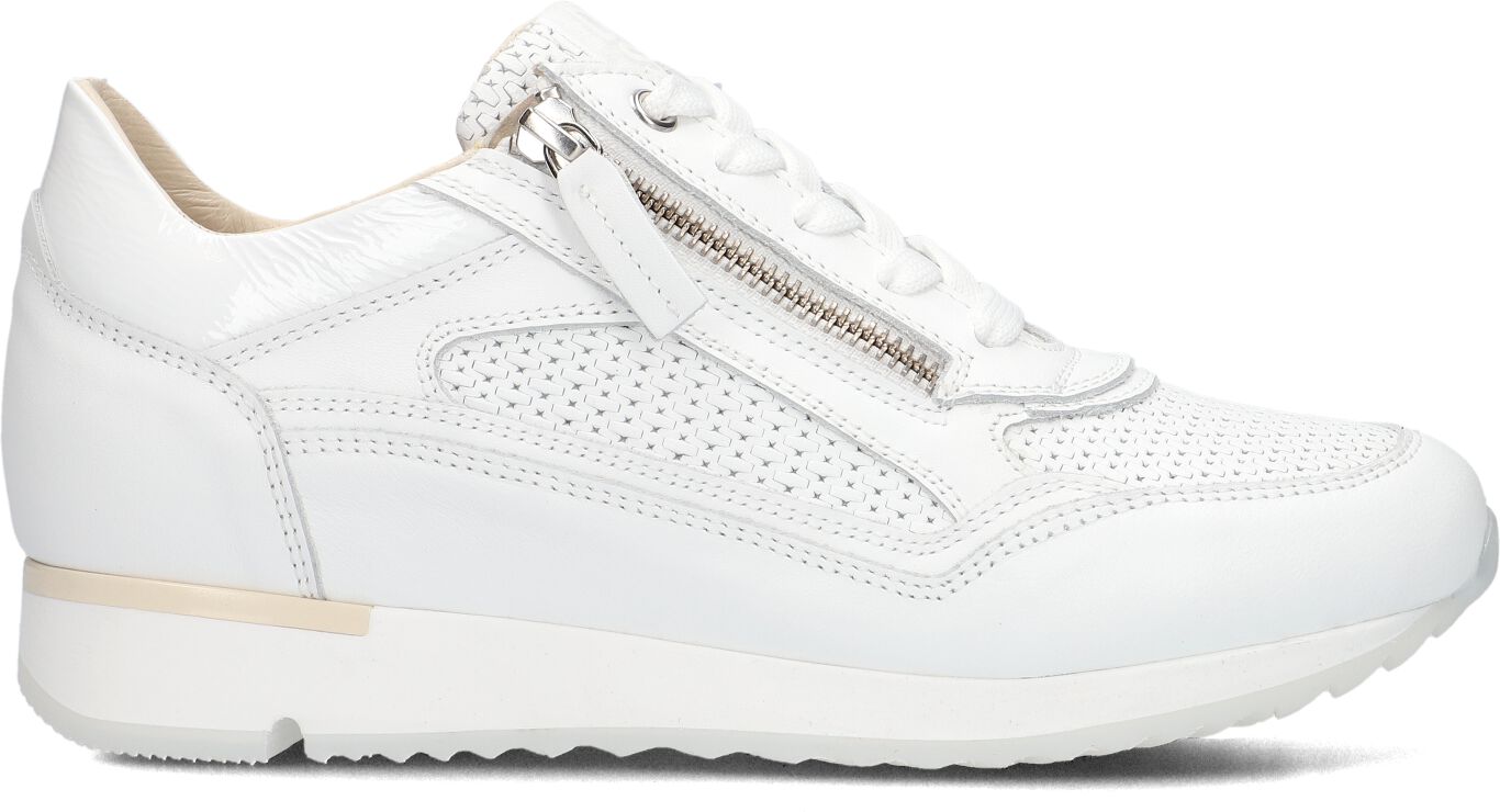 DL Sport Lage Sneakers Dames 6216, Maat: 37, Materiaal: Leer, Kleur: Wit